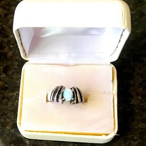 Handmade Sterling Silver White Opal Ring